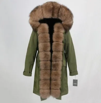 Парка зимняя женская AliExpress OFTBUY Waterproof Real Fur Coat X-long  Parka Winter Jacket For Women Natural Fox Fur Hood Collar Thick Warm  Outerwear Detachable New | отзывы