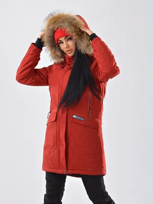 Женская куртка-парка Azimuth B 21802_98 Коралл купить в интернет-магазине с  доставкой по России | по Москве