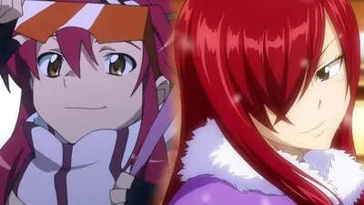 10 Лучших аниме-девушек с красными волосами