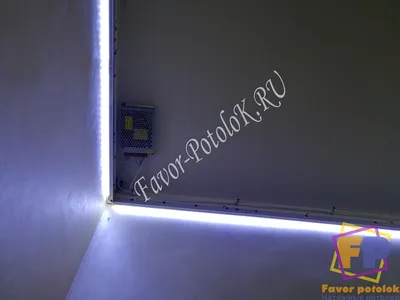 Парящий потолок натяжной потолок с подсветкой – цены в Зеленограде,  заказать с установкой в Favor Potolok