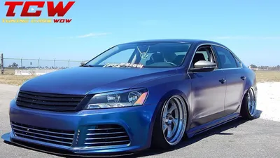 Purple Wrap VW Passat B7 Bagged Tuning Story by Royalty - YouTube