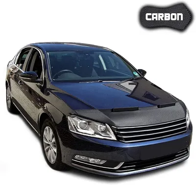 Black Bull Bonnet Bra for VW Passat B7 3C CLEAN CARBON Stoneguard Protector  Cover Tuning NEW : Amazon.co.uk: Automotive