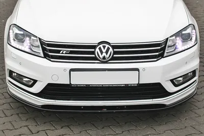 Сплиттер бампера переднего MAXTON Design для VOLKSWAGEN Passat B7 R-Line  (10-14) | Tuningmode.ru