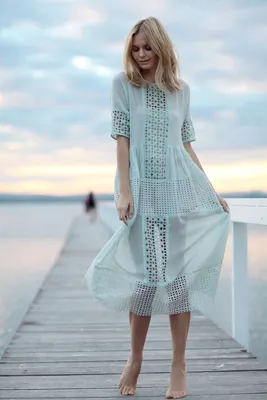 Пастельные тона в летней одежде 2015 - 45 модных образов