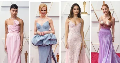 Принцессы «Оскара»: самые красивые пастельные платья на ковровой дорожке —  от Зои Кравиц до Николь Кидман | MARIECLAIRE