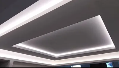 Делаем двухуровневый потолок из гипсокартона с подсветкой