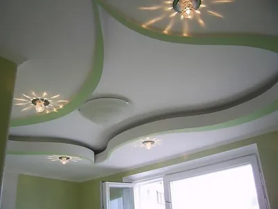 Потолок-фигура: потолки из гипсокартона - фото, фигурные потолки из  гипсокартона, подвесные потолки из гипсокартона, дизайн, красивый