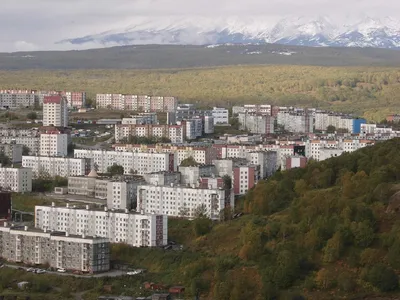 Фото Петропавловск-Камчатский. Вид на микрорайон \"Зазеркальный\" в городе  Петропавловск-Камчатский