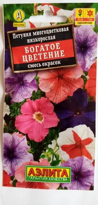 Петуния Богатое цветение смесь 0,1гр Аэлита цв АА - Rassada74 купить в  Челябинске