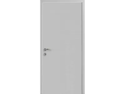 Пластиковая дверь КАПЕЛЬ влагостойкая серого цвета RAL-7035 | Двери9
