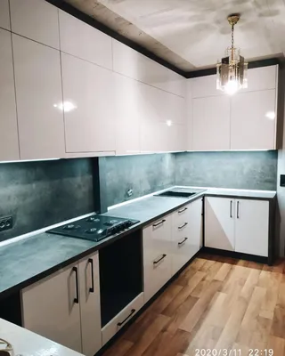 Белая кухня из пластика — Мебель на заказ