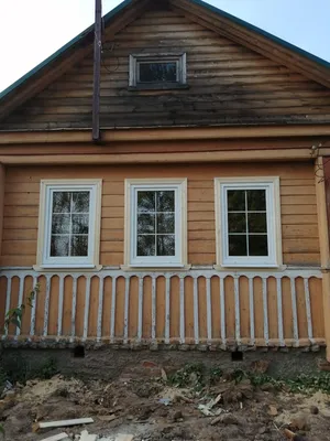 Новые окна ПВХ в старом деревянном доме