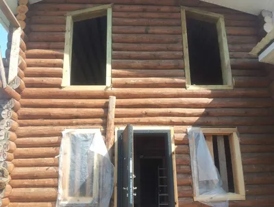 Пластиковые окна пвх в деревянном доме, обсада и окосячка | стоимость в  Самаре
