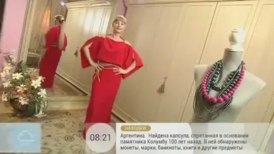 Нарядное красное платье в греческом стиле - YouTube