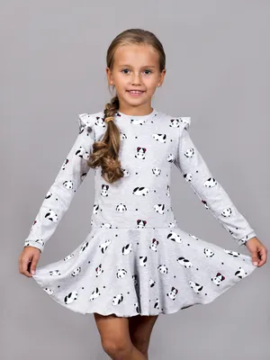 Платье с крылышками \"панда/меланж\" - купить в Санкт-Петербурге на  https://www.zaitsew.ru/