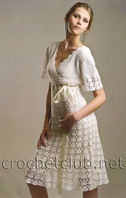 Вязаное платье в стиле ампир | Модели, Платья, Наряды