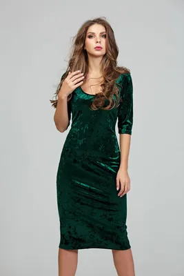 Элегантное платье из великолепного бархата DSP-313-44t купить в  интернет-магазине latrendo.ru