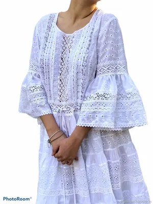 Платье летнее из шитья и кружева, хлопка в стиле бохо - Лолита – купить на  Ярмарке Мастеров – K3136BY | Платья, Ташкент