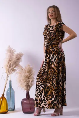 Платья из тигровой ткани фото