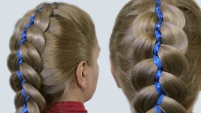 Как Плести Косы с Лентами Видео| 5 Strand Ribbon French Braid Headband on  Yourself Hairstyle - YouTube