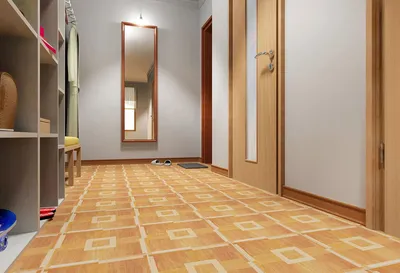 Укладка плитки в коридоре, плитка в прихожую на пол - дизайн, плитка для  коридора на пол: керамогранит в прихожей, фото