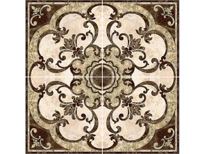 Плитка для пола - Плитка Интеркерама Декор-панно EMPERADOR коричневый  напольный 031 купить в Украине: цена, фото