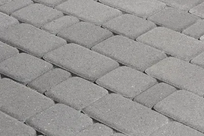 Плитка тротуарная Старый город цвет Серый , цена 640 р., форма закругленная  из трех элементов