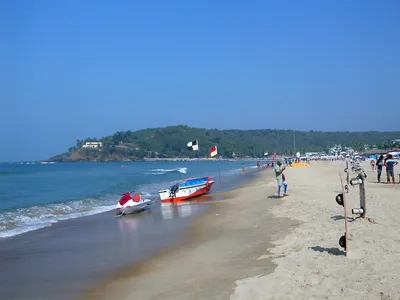 Индия, Гоа, Пляж Кандолим (Candolim Beach) - «Пляж Кандолим на Гоа. Отдых в  январе. Португальский форд Агуада.» | отзывы