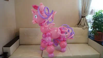 Лошадка Little Pony из воздушных шаров своими руками. Horse Little Pony of  balloons - YouTube | Декорации из воздушных шаров, Вечеринка с шариками,  Воздушный шар