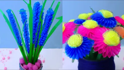 💐 Flowers from cocktail tubes. With your own hands. - YouTube