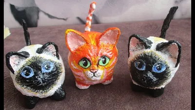Мастер-класс \"Кот из папье маше\" - YouTube | Кошачьи поделки, Детские  творческие проекты, Детские художественные проекты