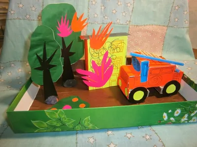 Поделки из спичечных коробков для детей и взрослых: пожарный автомоби | Поделки  из бросового материала | Постила
