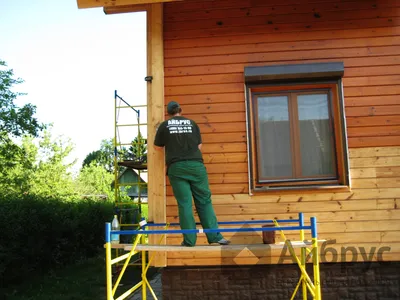 Покраска деревянных домов