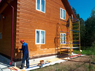 Покраска деревянного дома снаружи цена за м2 в Минске - покраска дома  снаружи цена за квадратный метр