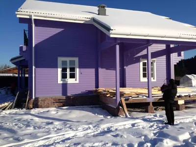 Покраска дома из бруса, чем покрасить брусовый дом в Екатеринбурге