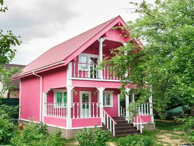 Покраска фасада деревянного дома. | Услуги для дома
