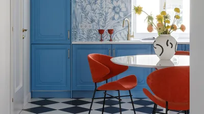 Как оформить цветную кухню: 12 примеров с фотографиями и советами  дизайнеров | AD Magazine