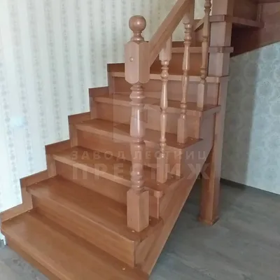 Полувинтовая лестница с закрытыми ступенями ЛС-1184 - купить в Москве, цена  от 560000 руб.