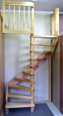Галерея лестниц, фотографии деревянных лестниц компании «ТЕМП» в Москве