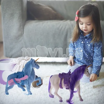 Детская игрушка лошадь-единорог с аксессуарами |movi.bg