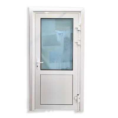 Входная пластиковая дверь в частный дом белая (900×2100) низкий порог -  Профиль-сервис