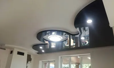 Двухуровневые натяжные потолки с подсветкой в Твери - цена с установкой на двухуровневые  потолки