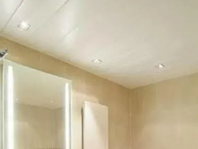 Пластиковые потолочные панели для ванной - 56 фото