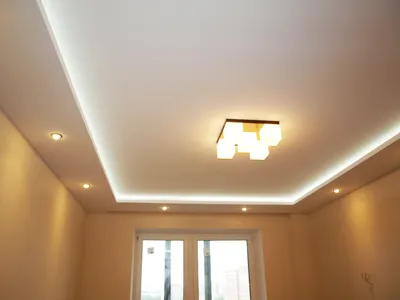 Потолок на кухне из гипсокартона: 100 фото идей гипсокартонного потолка с  подсветкой и без