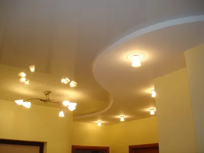 Фигурный потолок из гипсокартона своими руками, волна, овал и круг + фото и  видео