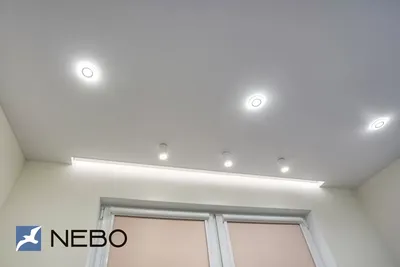 Натяжной потолок с нишей и LED-подсветкой