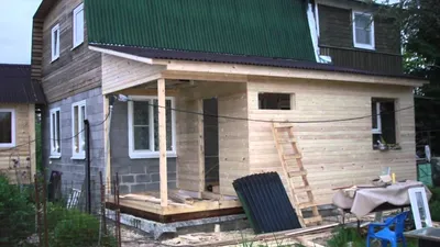Проекты и строительство пристройки к деревянному дому