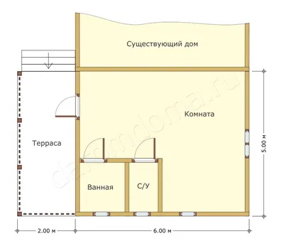 Пристройка к дому в Сосновом Бору — 494000 руб.