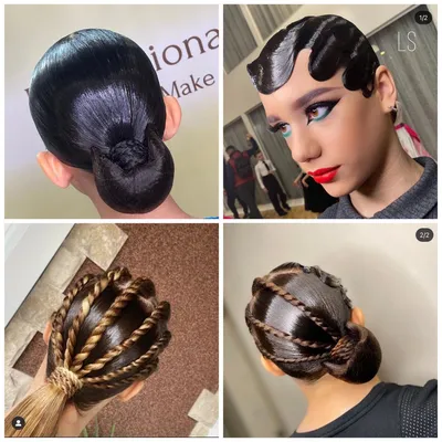 Hairstyle \u0026 Makeup instagram @lina_style_76 | Бальные прически,  Танцевальные прически, Прически