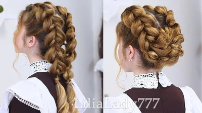 ПРИЧЕСКИ В ШКОЛУ НА 1 СЕНТЯБРЯ.КОСЫ.Braided Back To School - YouTube |  Прически, Подростковые прически, Детские косы